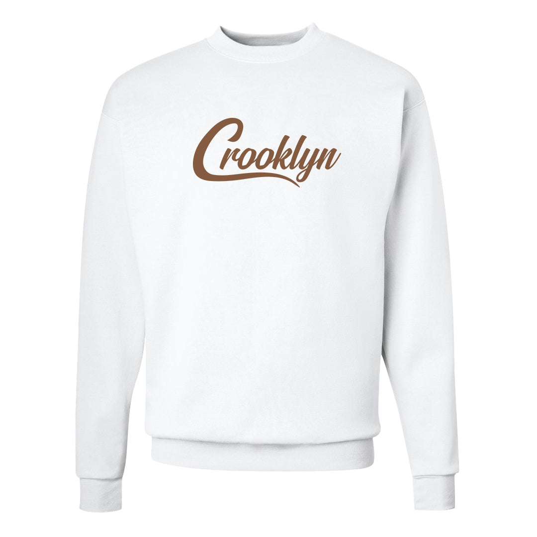 Pale Ivory Picante Red 90s Crewneck Sweatshirt | Crooklyn, White