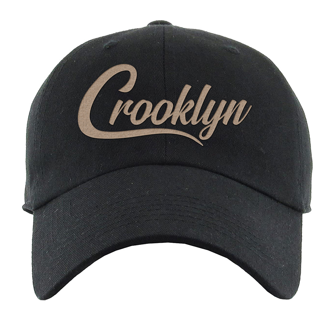 Pale Ivory Picante Red 90s Dad Hat | Crooklyn, Black