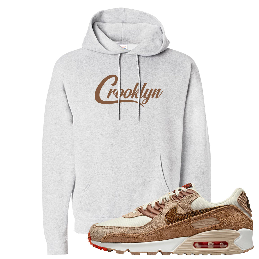 Pale Ivory Picante Red 90s Hoodie | Crooklyn, Ash