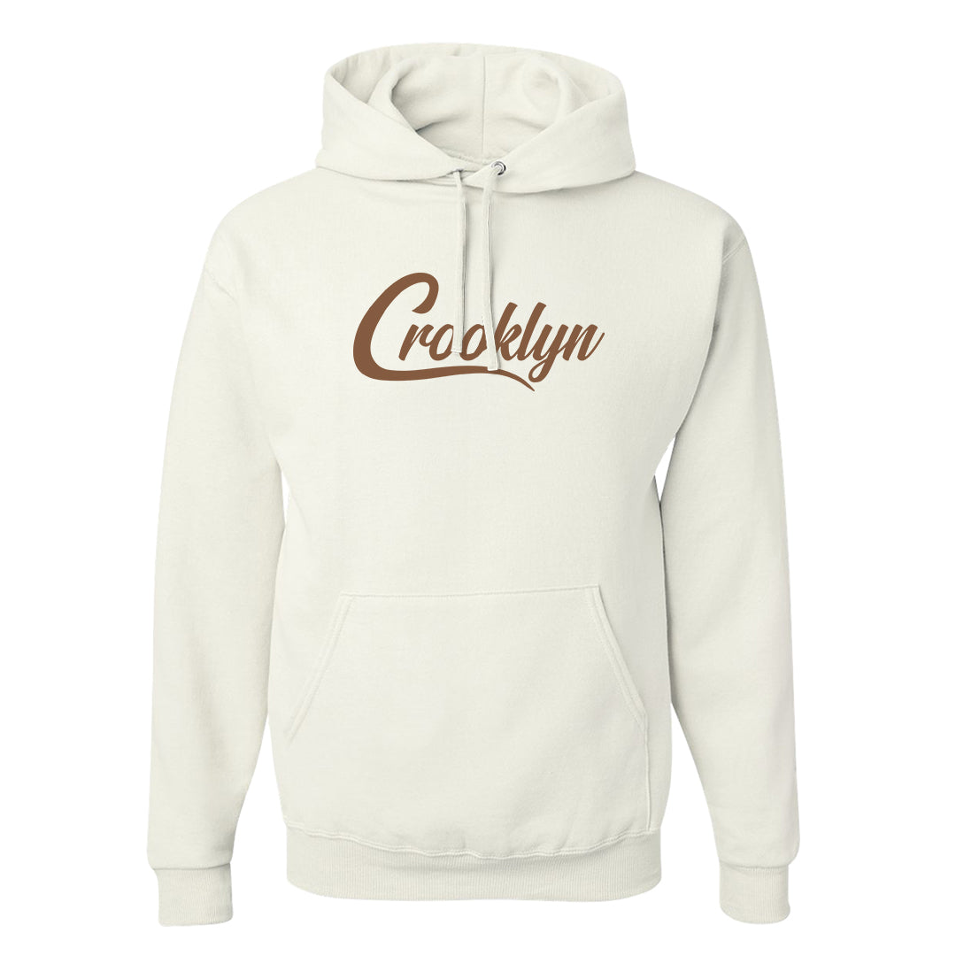 Pale Ivory Picante Red 90s Hoodie | Crooklyn, White