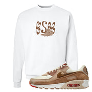 Pale Ivory Picante Red 90s Crewneck Sweatshirt | Certified Sneakerhead, White