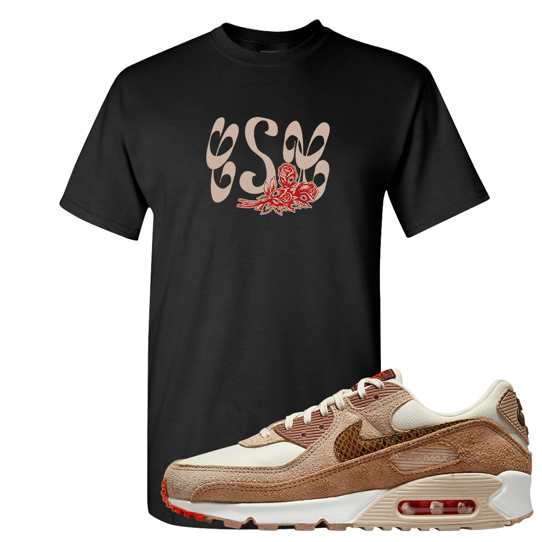Pale Ivory Picante Red 90s T Shirt | Certified Sneakerhead, Black