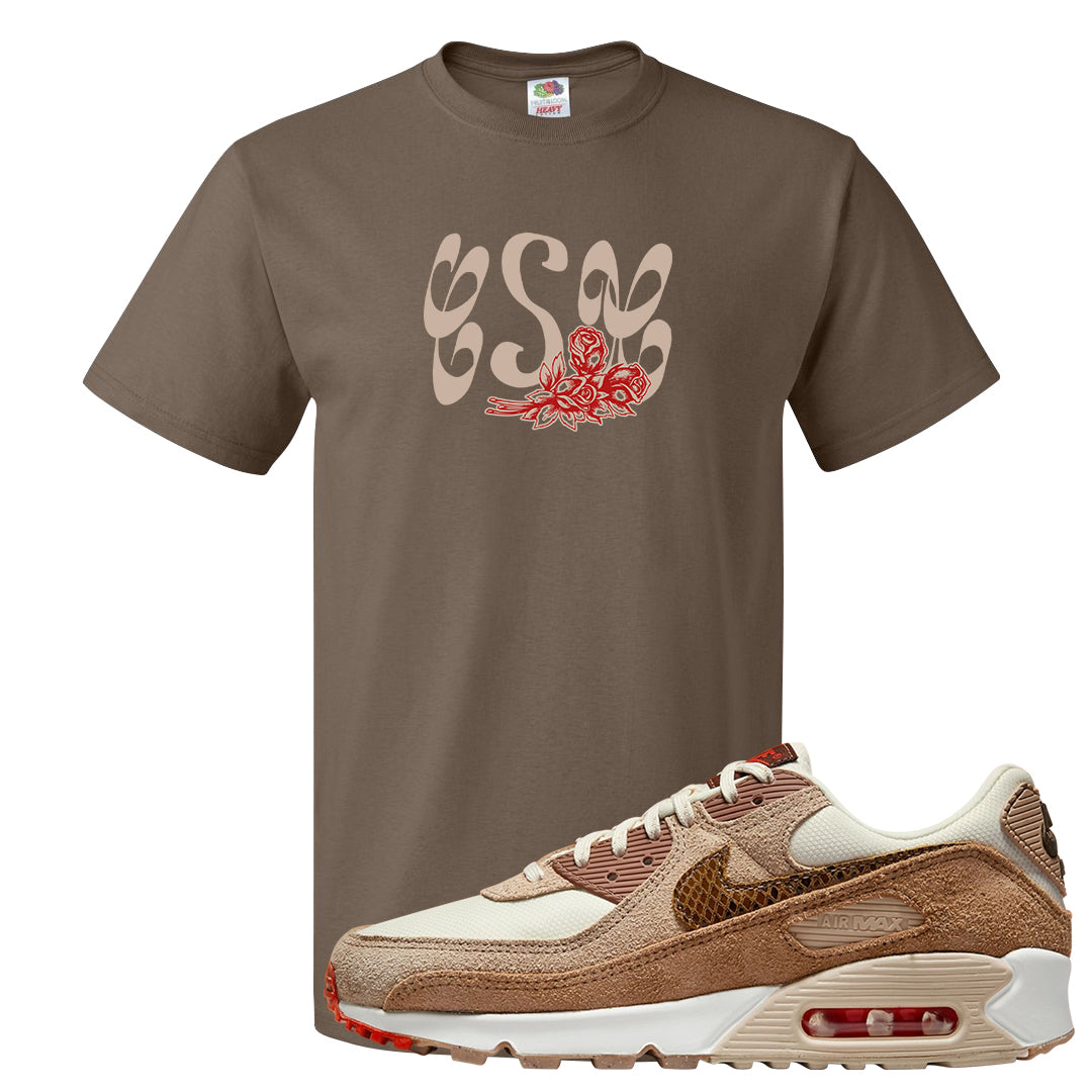 Pale Ivory Picante Red 90s T Shirt | Certified Sneakerhead, Chocolate