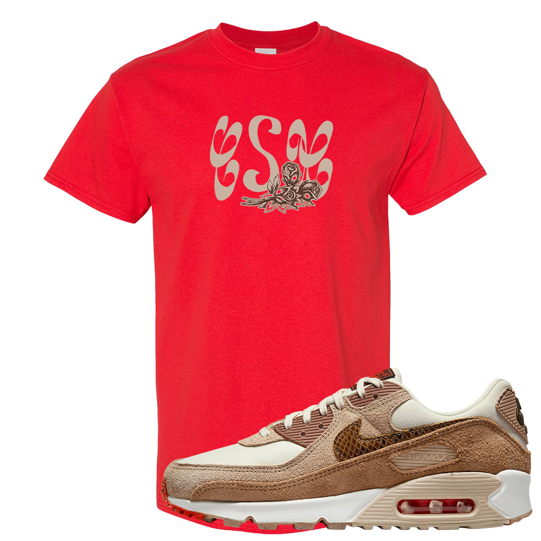 Pale Ivory Picante Red 90s T Shirt | Certified Sneakerhead, Red