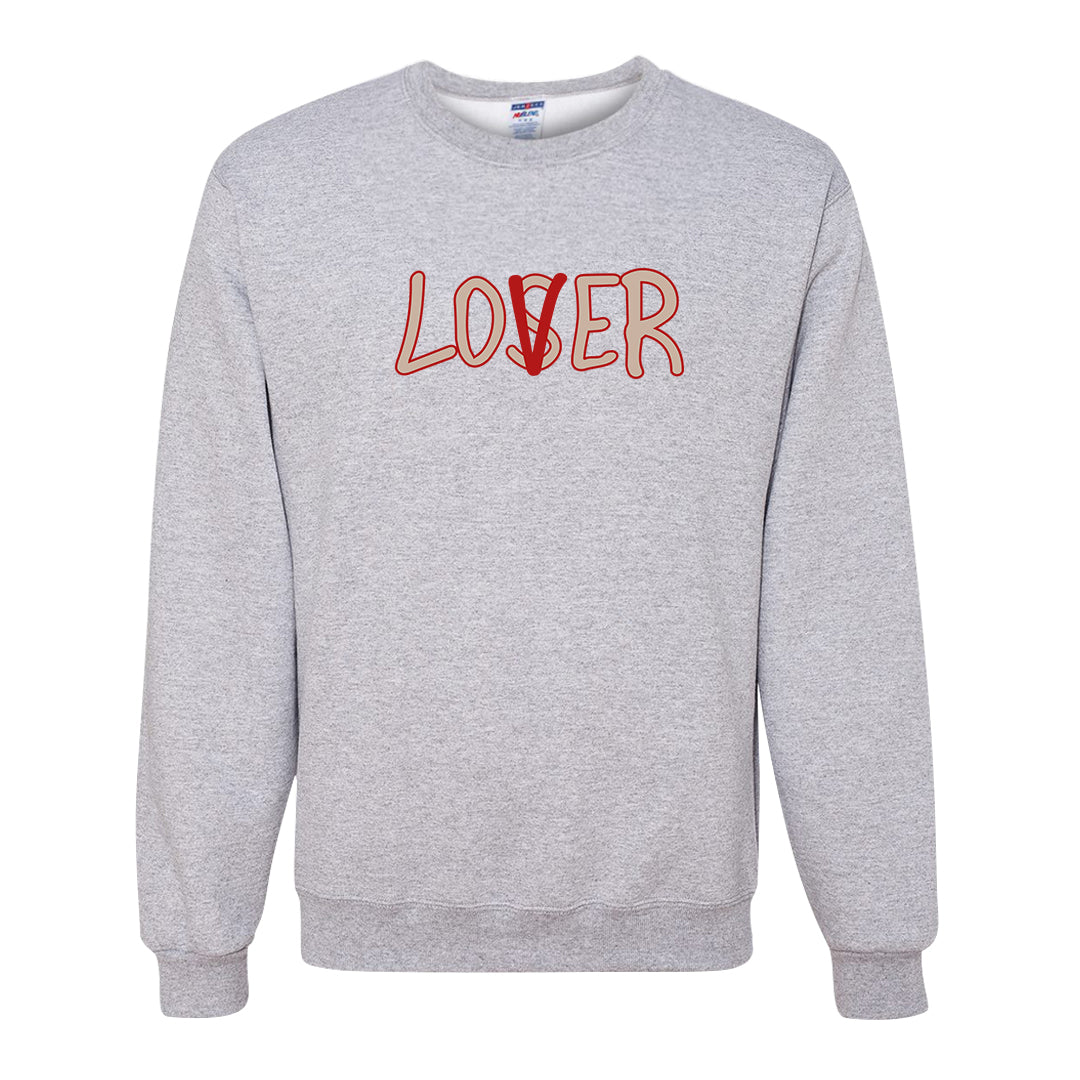Pale Ivory Picante Red 90s Crewneck Sweatshirt | Lover, Ash