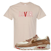 Pale Ivory Picante Red 90s T Shirt | Lover, Sand