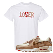 Pale Ivory Picante Red 90s T Shirt | Lover, White