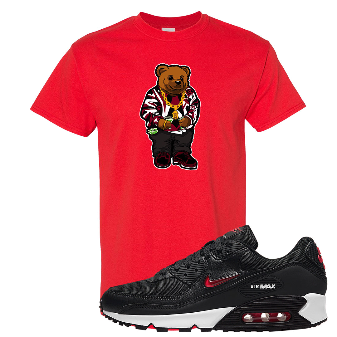 Jewel Bred 90s T Shirt | Sweater Bear, Red