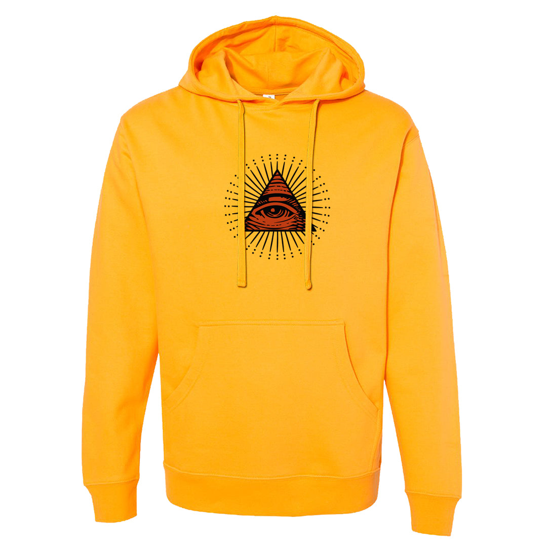 Pressure Gauge 90s Hoodie | All Seeing Eye, Gold