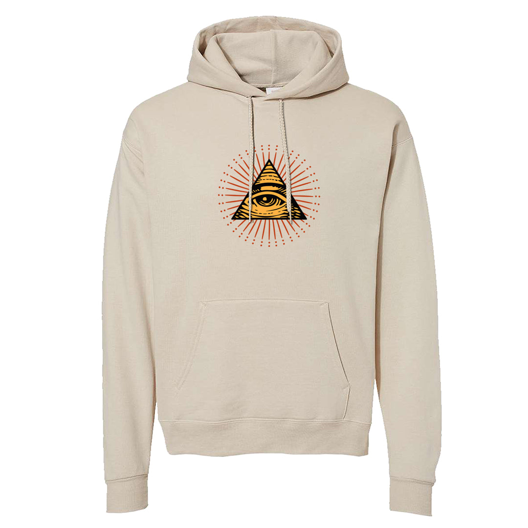 Pressure Gauge 90s Hoodie | All Seeing Eye, Sand