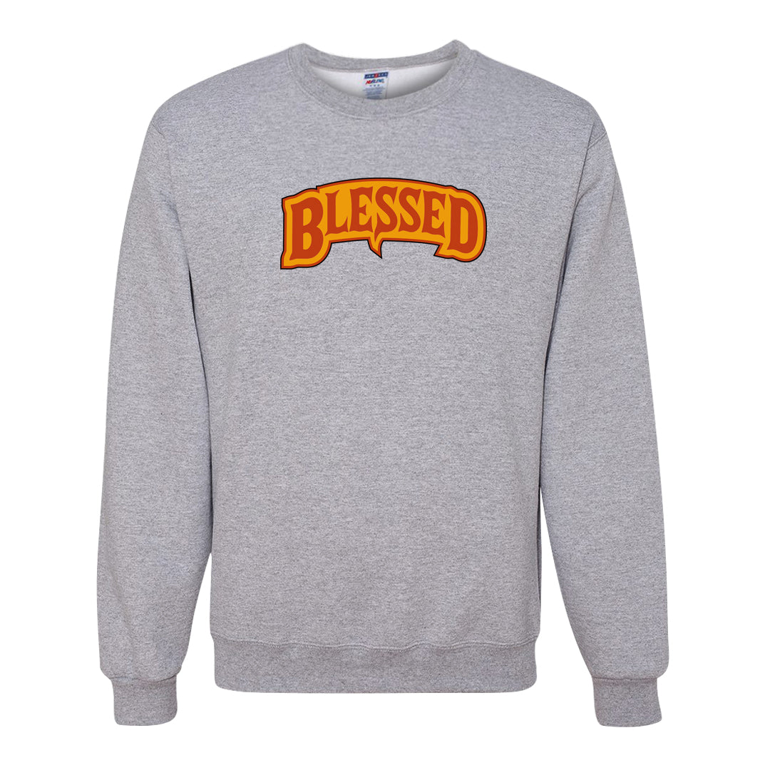 Pressure Gauge 90s Crewneck Sweatshirt | Blessed Arch, Ash