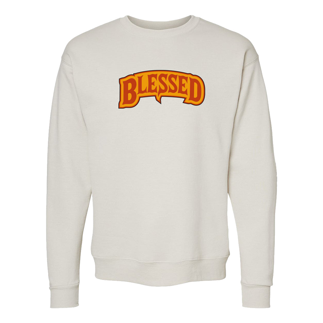 Pressure Gauge 90s Crewneck Sweatshirt | Blessed Arch, Sand