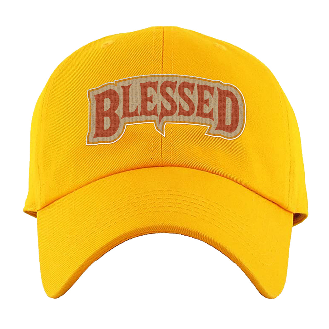 Pressure Gauge 90s Dad Hat | Blessed Arch, Gold