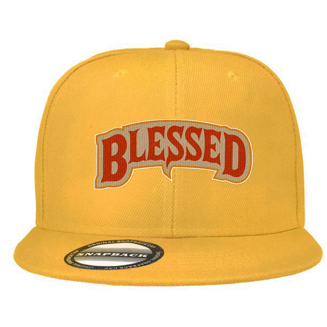 Pressure Gauge 90s Snapback Hat | Blessed Arch, Gold