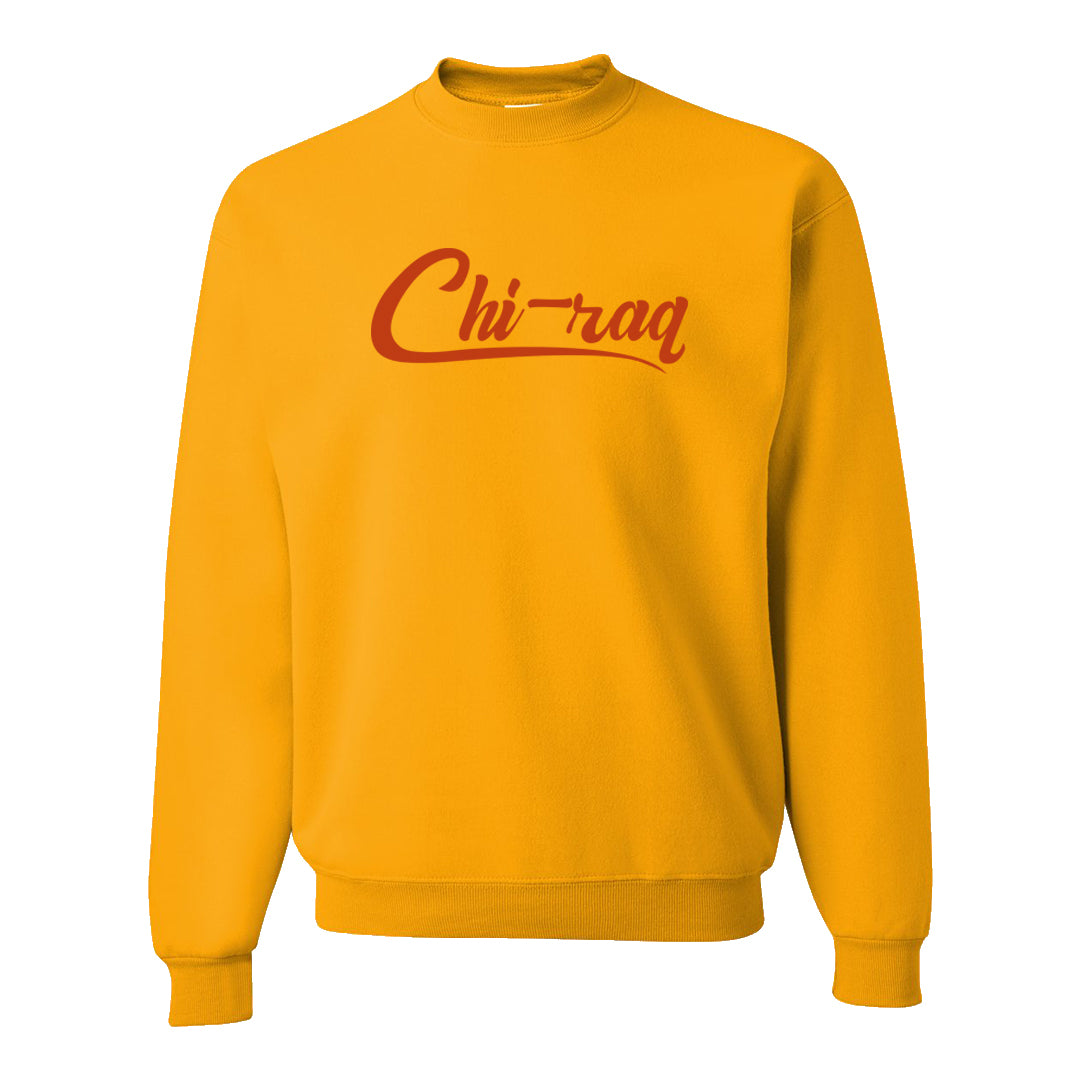 Pressure Gauge 90s Crewneck Sweatshirt | Chiraq, Gold
