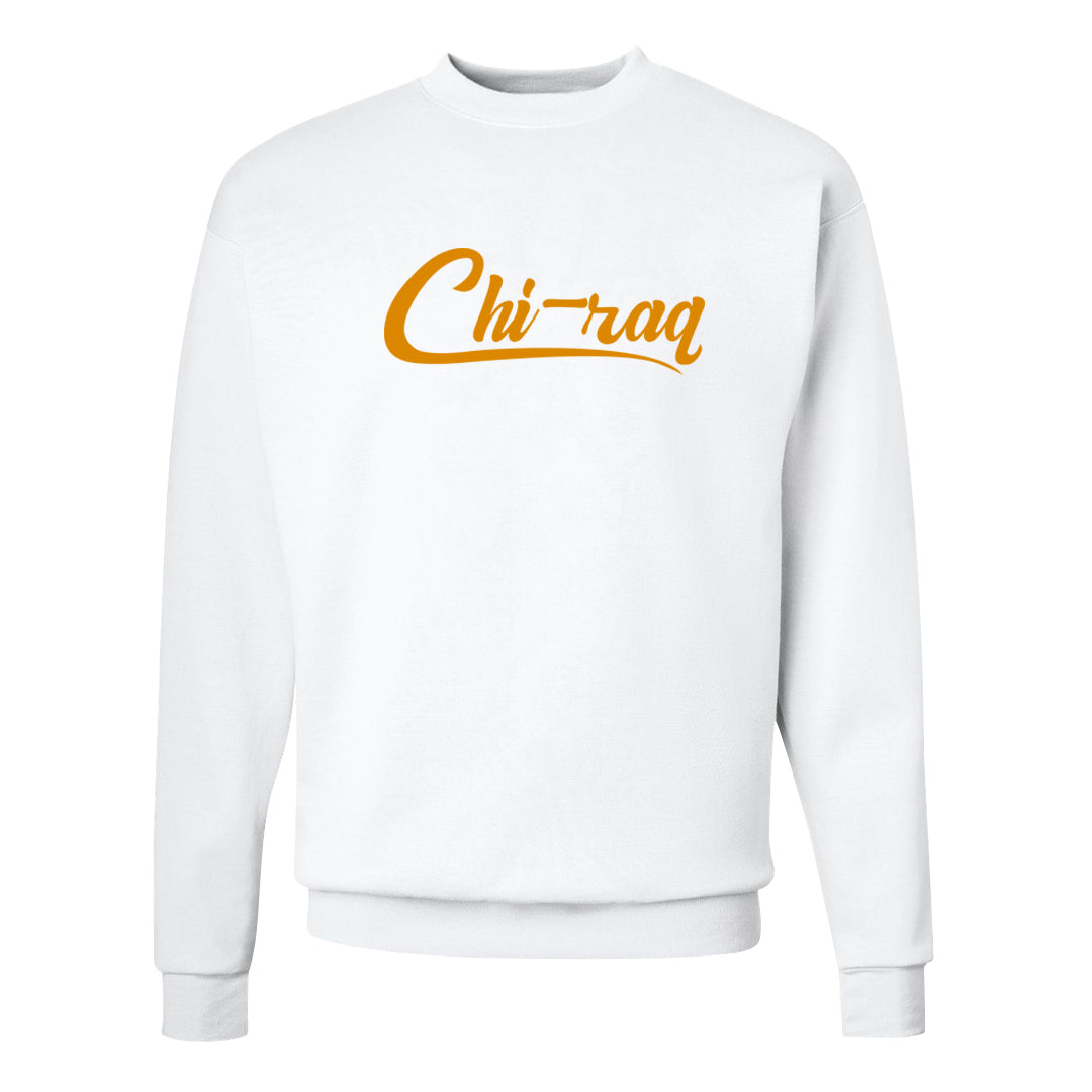 Pressure Gauge 90s Crewneck Sweatshirt | Chiraq, White