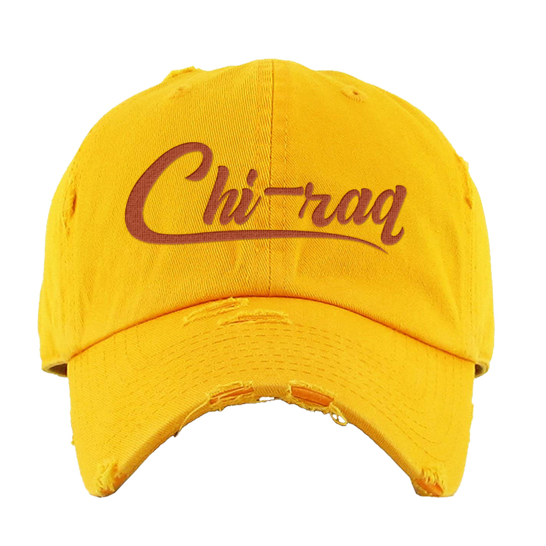 Pressure Gauge 90s Distressed Dad Hat | Chiraq, Gold