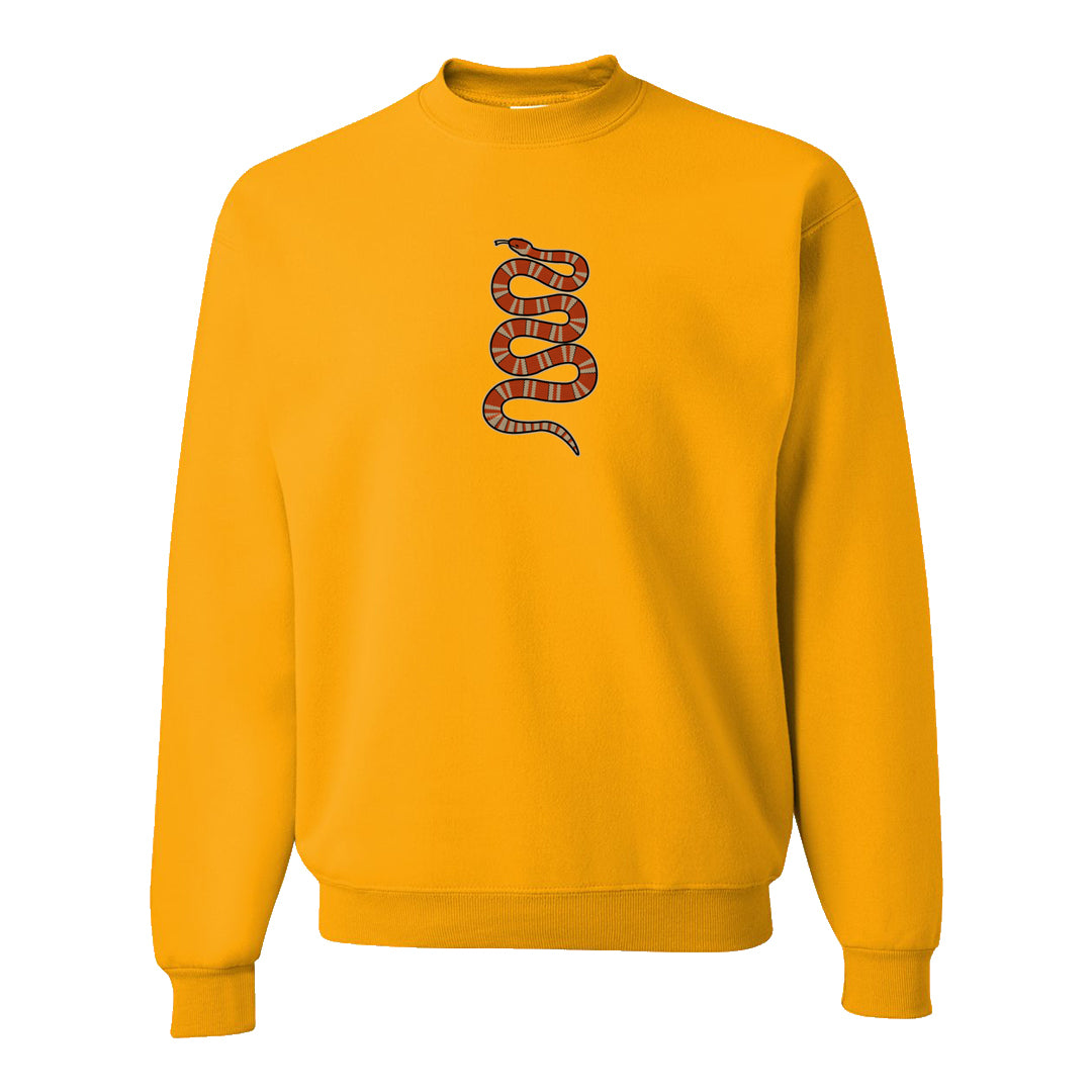 Pressure Gauge 90s Crewneck Sweatshirt | Coiled Snake, Gold