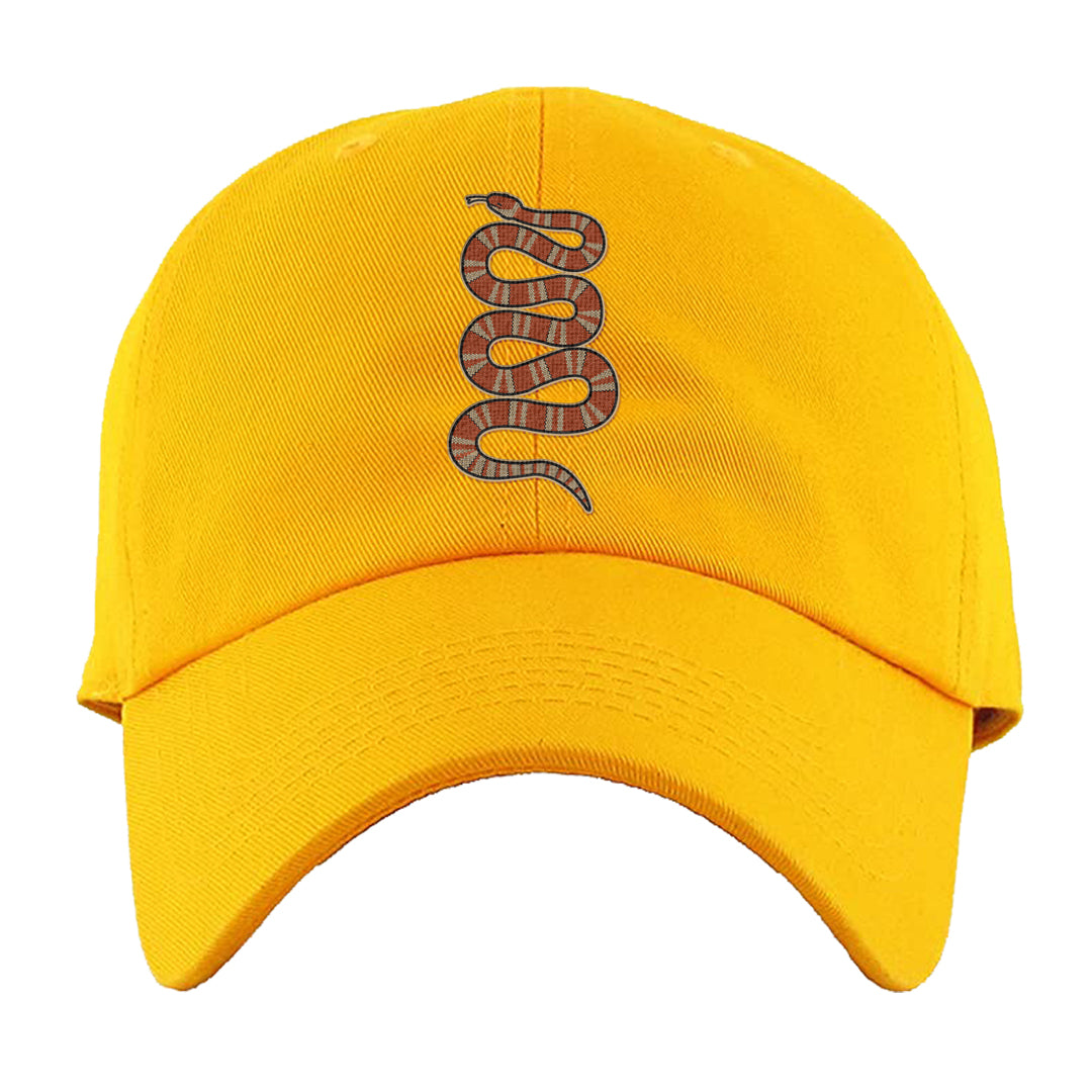 Pressure Gauge 90s Dad Hat | Coiled Snake, Gold