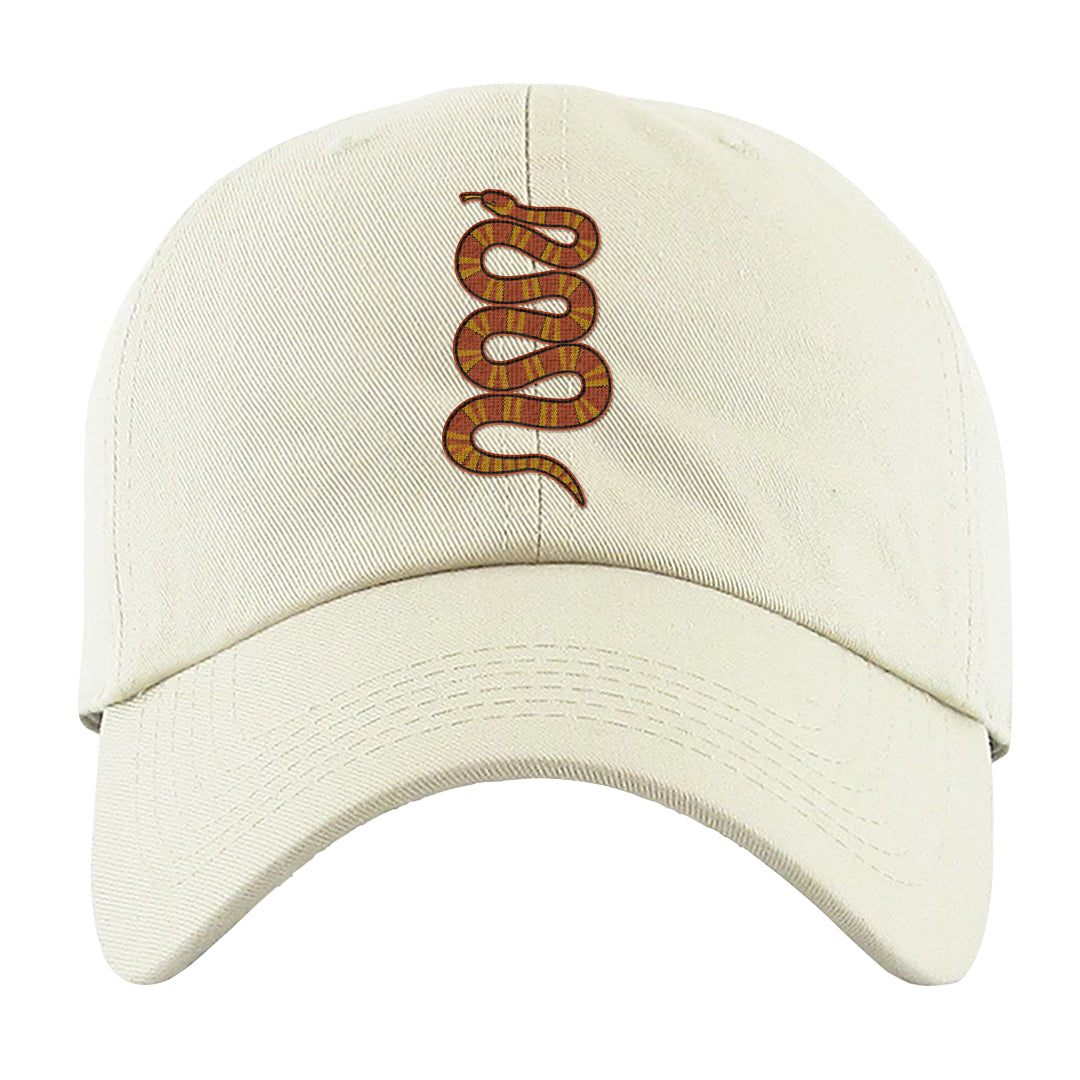 Pressure Gauge 90s Dad Hat | Coiled Snake, White