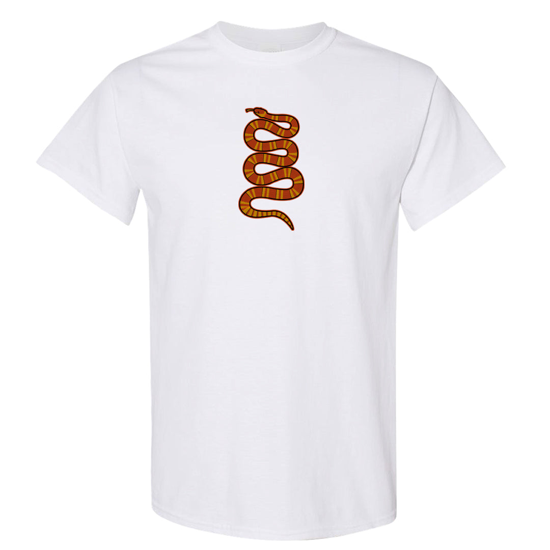 Pressure Gauge 90s T Shirt | Coiled Snake, White
