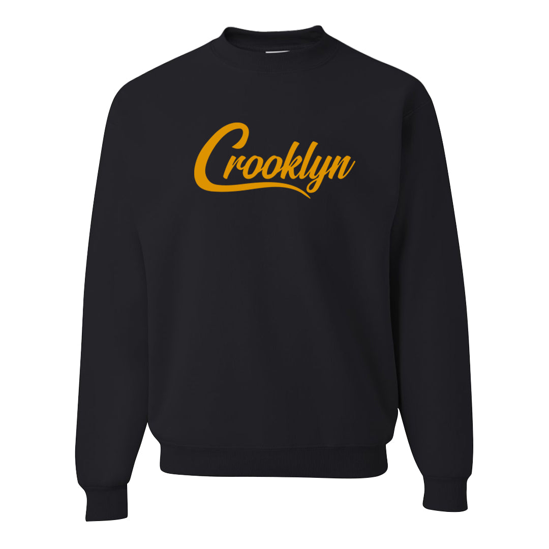 Pressure Gauge 90s Crewneck Sweatshirt | Crooklyn, Black