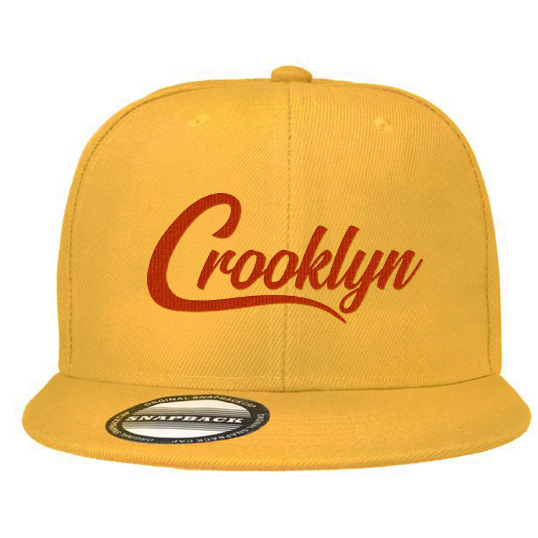 Pressure Gauge 90s Snapback Hat | Crooklyn, Gold