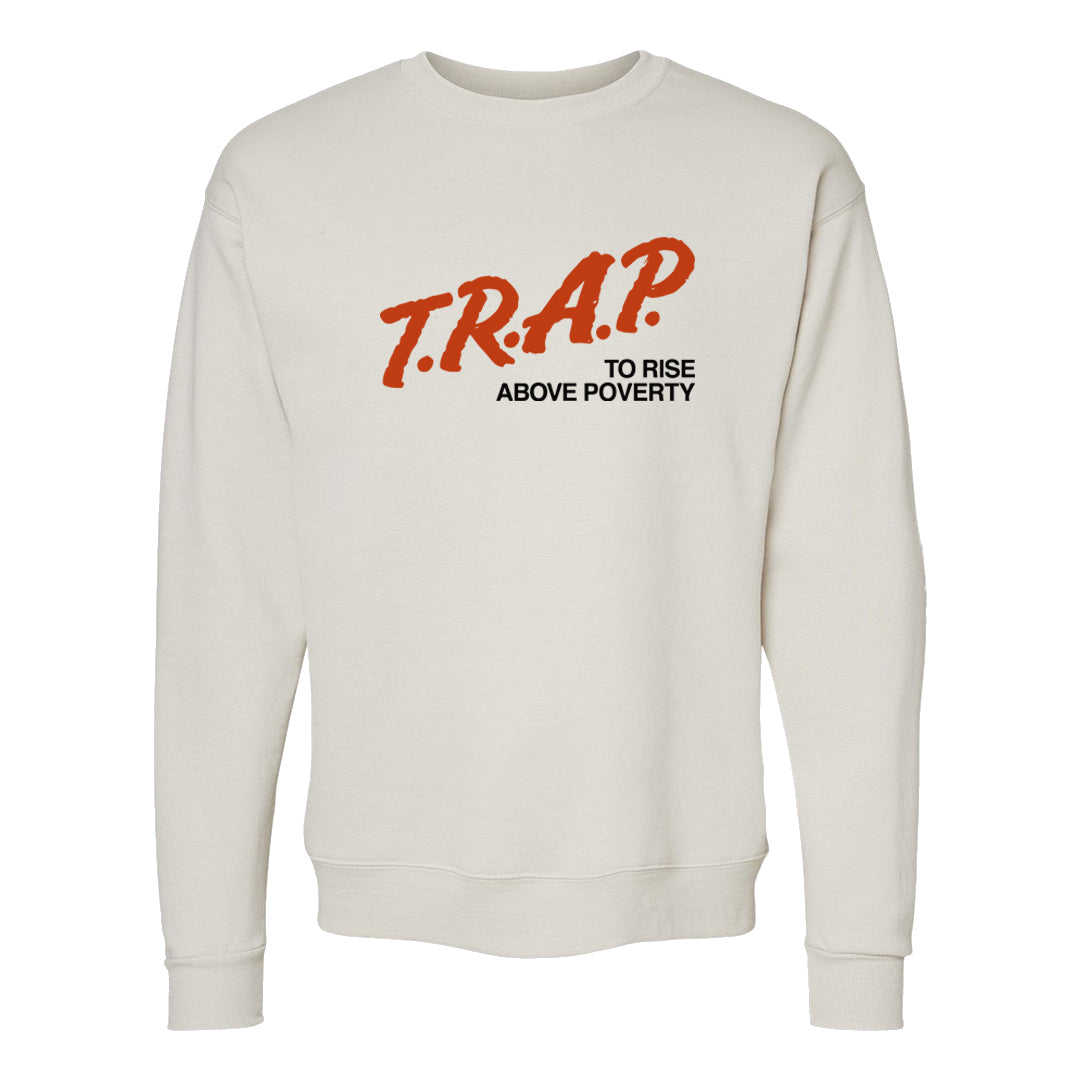 Pressure Gauge 90s Crewneck Sweatshirt | Trap To Rise Above Poverty, Sand