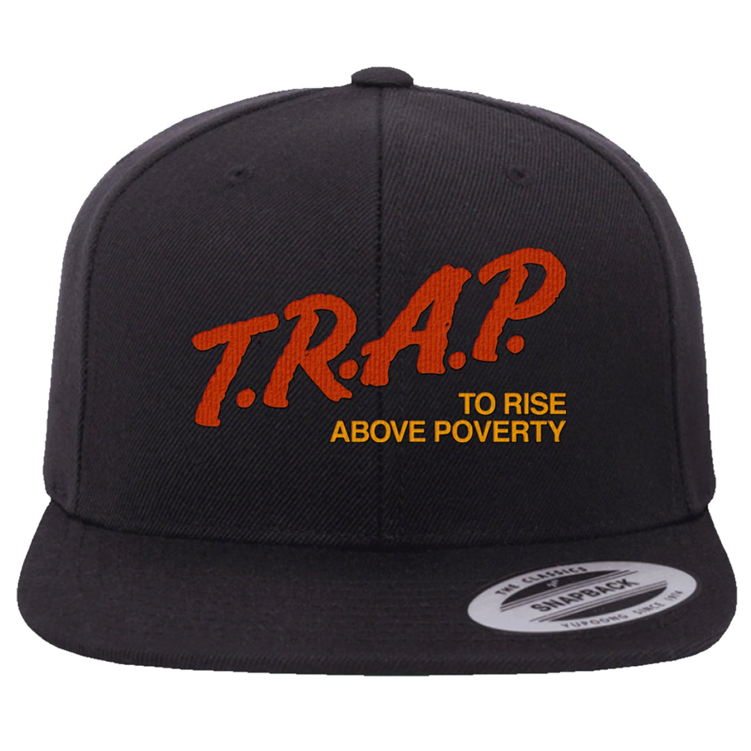 Pressure Gauge 90s Snapback Hat | Trap To Rise Above Poverty, Black