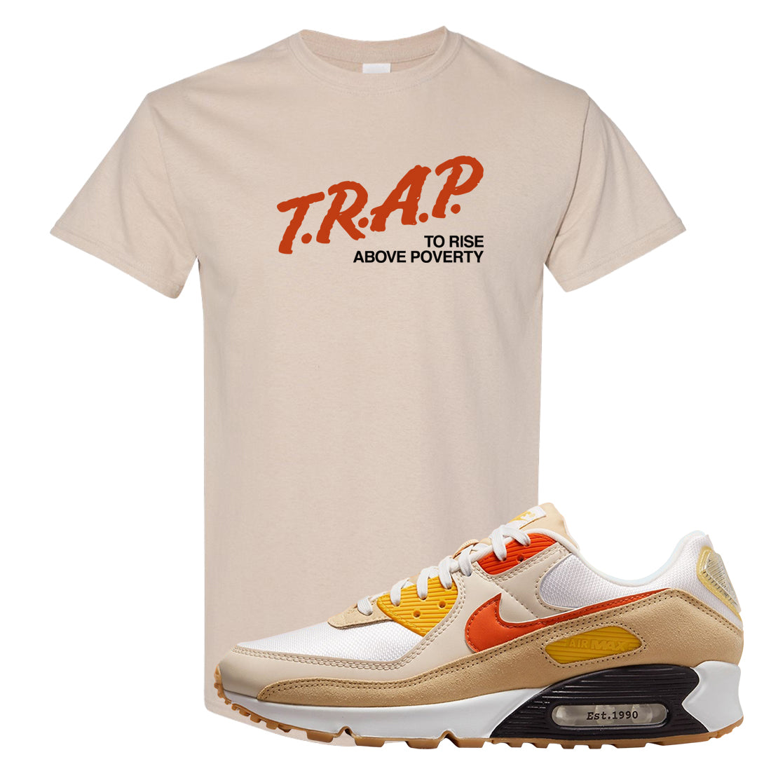 Pressure Gauge 90s T Shirt | Trap To Rise Above Poverty, Sand