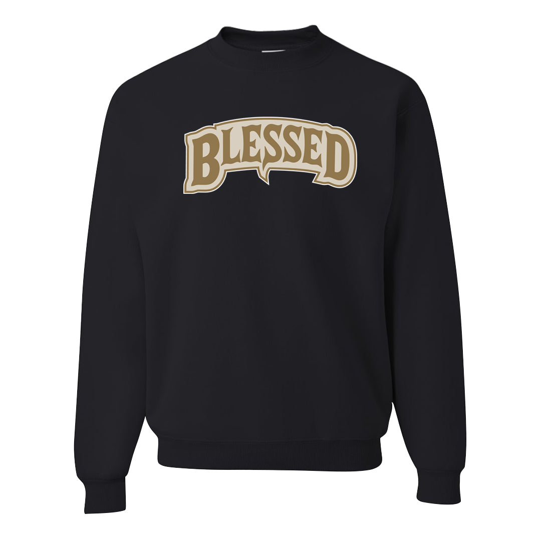The Future Is Equal 90s Crewneck Sweatshirt | Blessed Arch, Black
