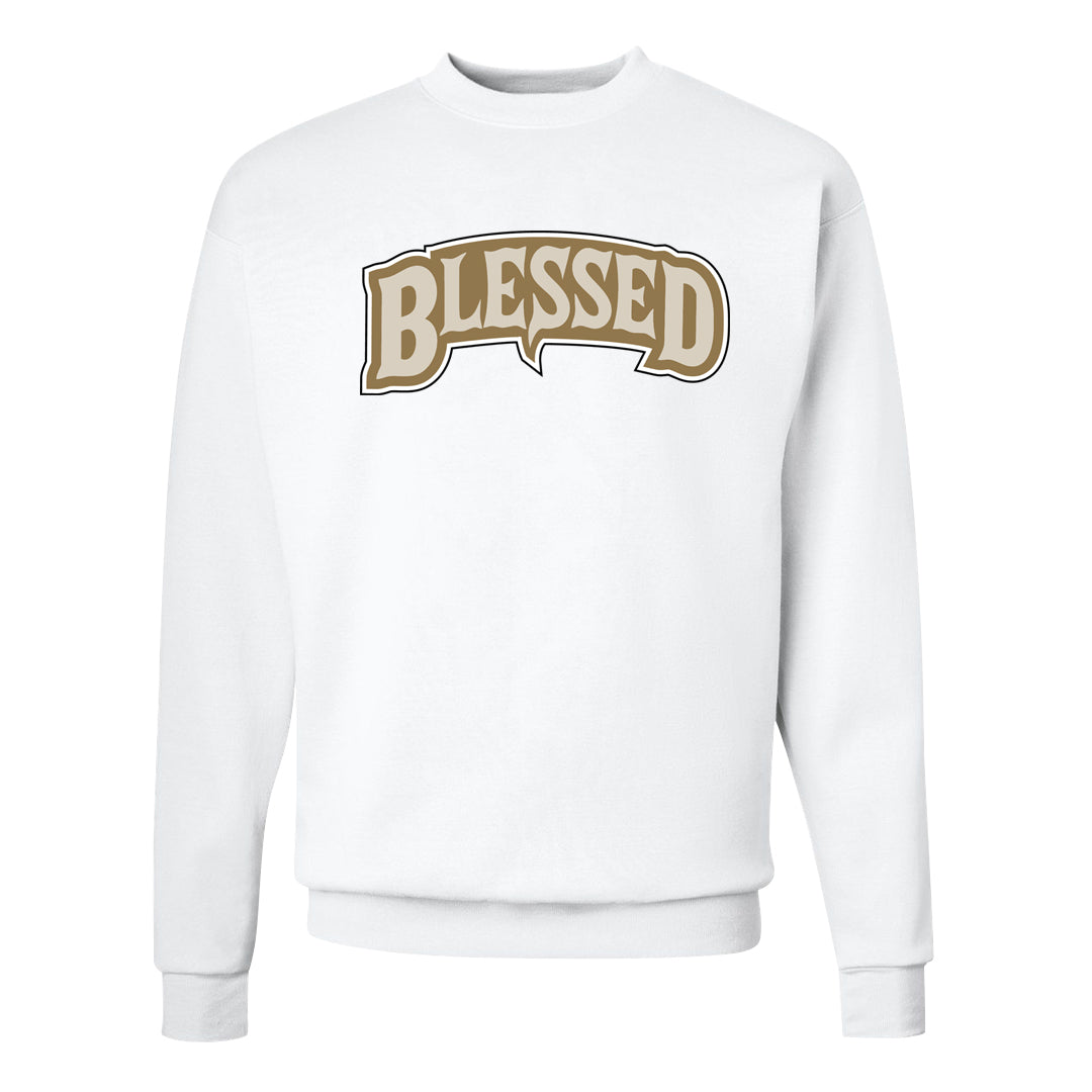 The Future Is Equal 90s Crewneck Sweatshirt | Blessed Arch, White