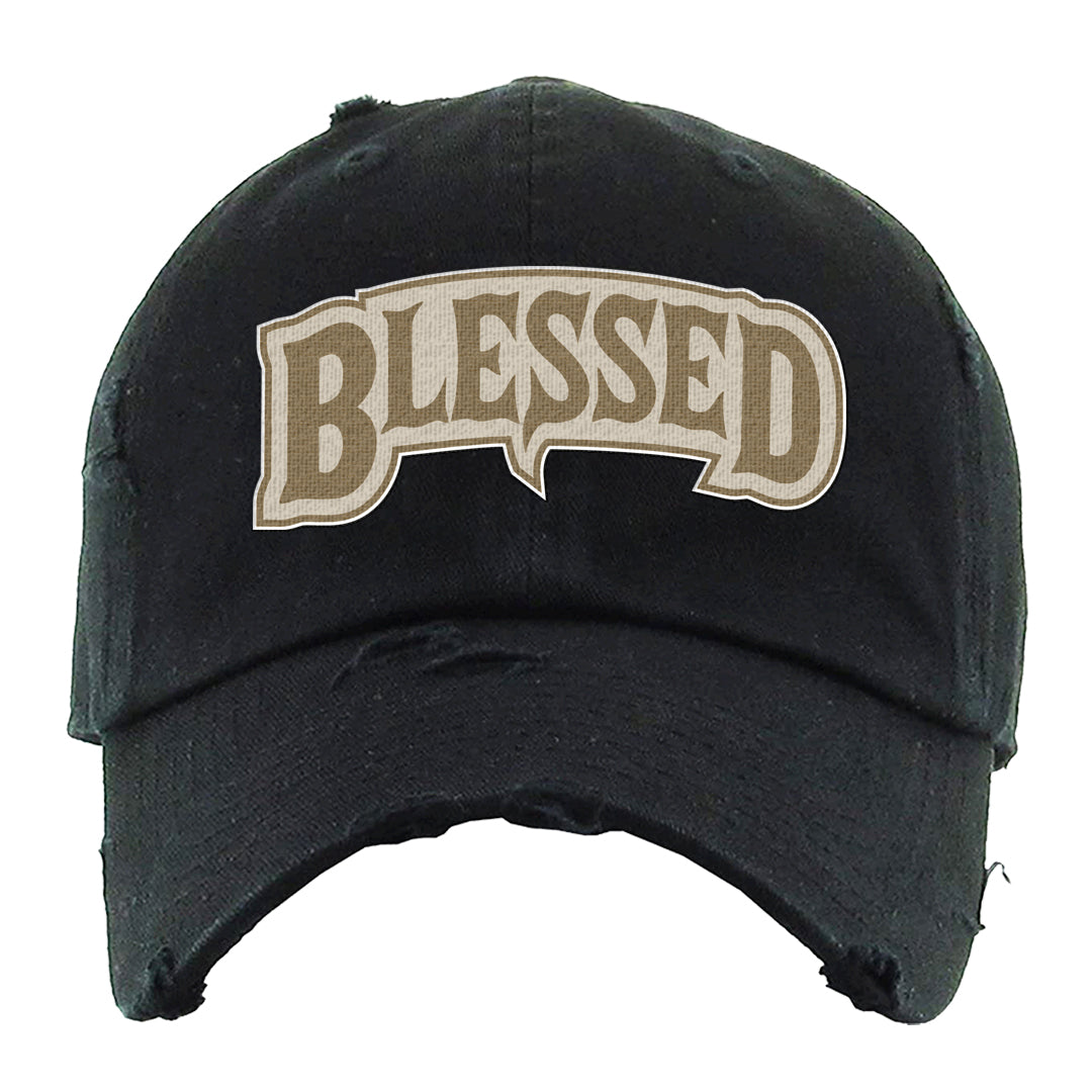 The Future Is Equal 90s Distressed Dad Hat | Blessed Arch, Black