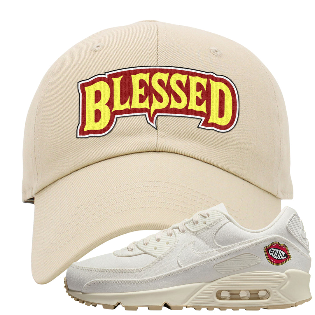 The Future Is Equal 90s Dad Hat | Blessed Arch, Ivory