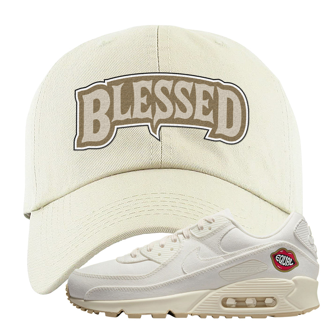The Future Is Equal 90s Dad Hat | Blessed Arch, White
