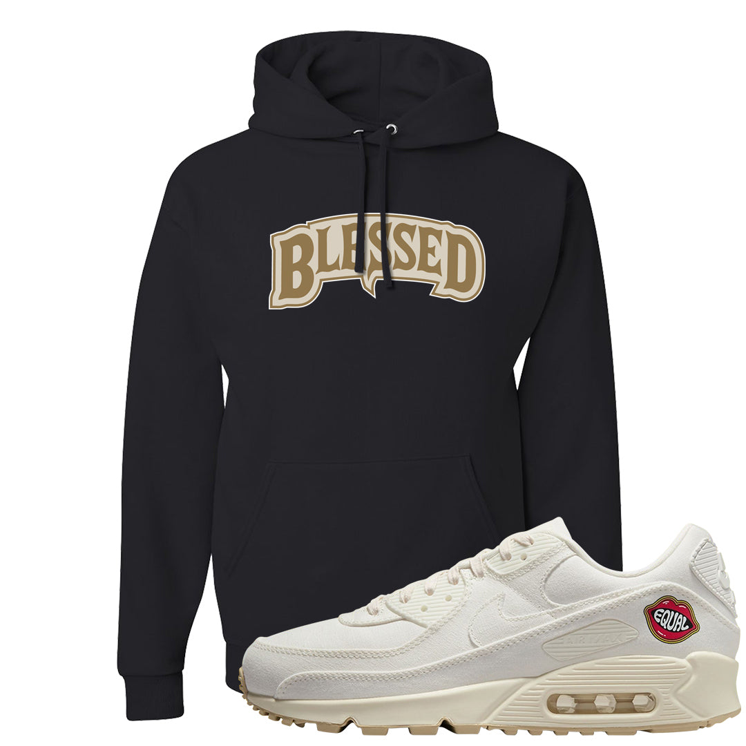 The Future Is Equal 90s Hoodie | Blessed Arch, Black
