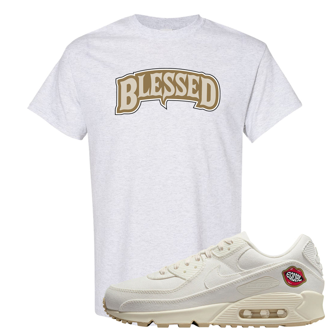 The Future Is Equal 90s T Shirt | Blessed Arch, Ash