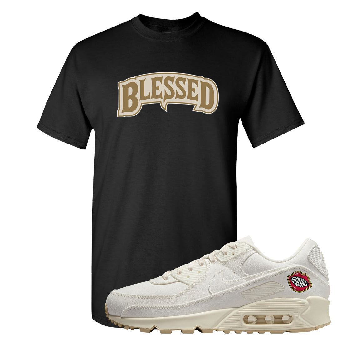 The Future Is Equal 90s T Shirt | Blessed Arch, Black