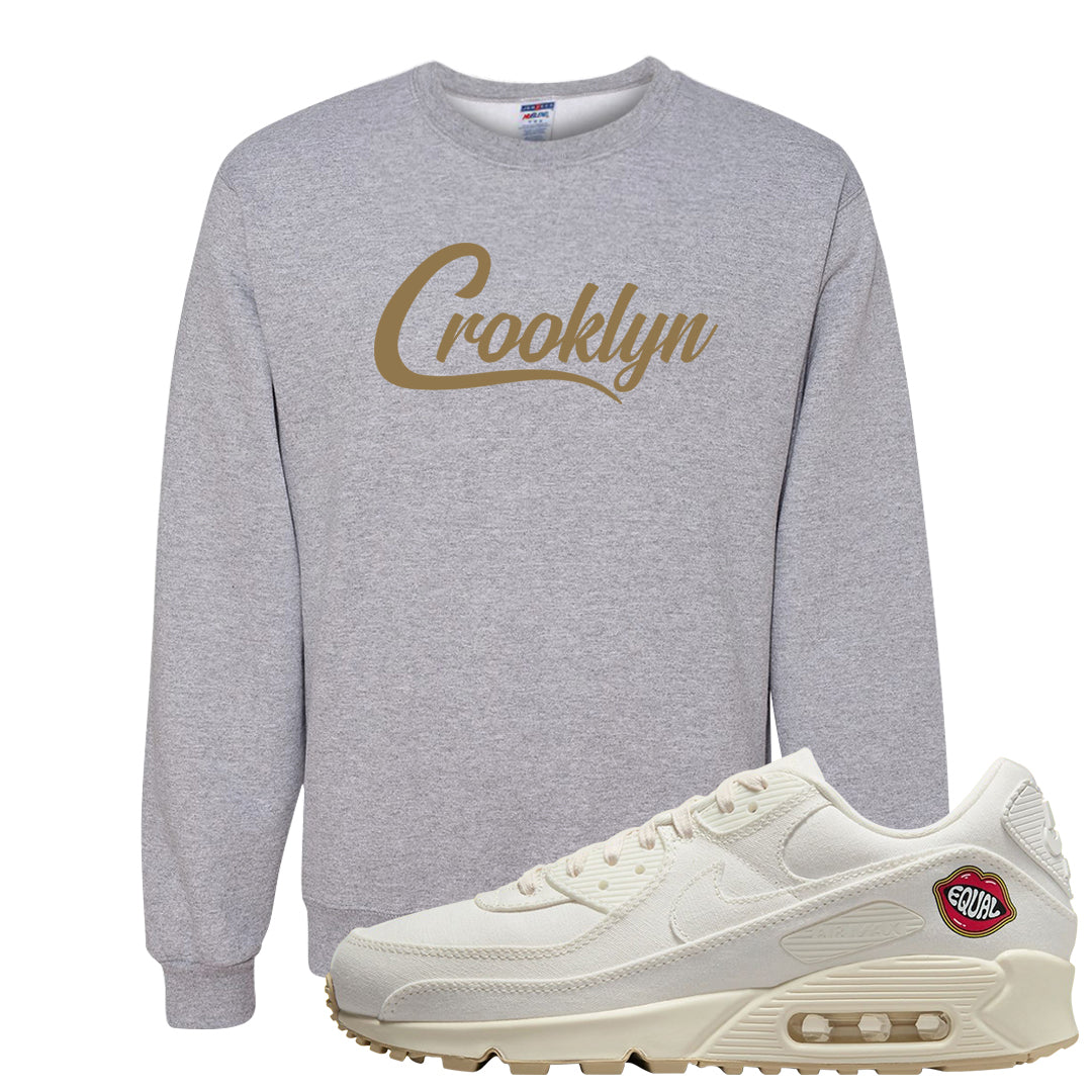 The Future Is Equal 90s Crewneck Sweatshirt | Crooklyn, Ash
