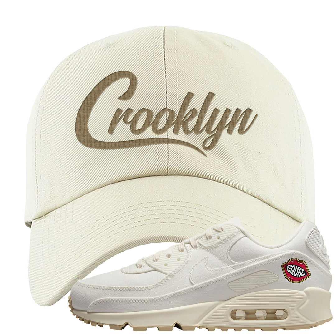 The Future Is Equal 90s Dad Hat | Crooklyn, White