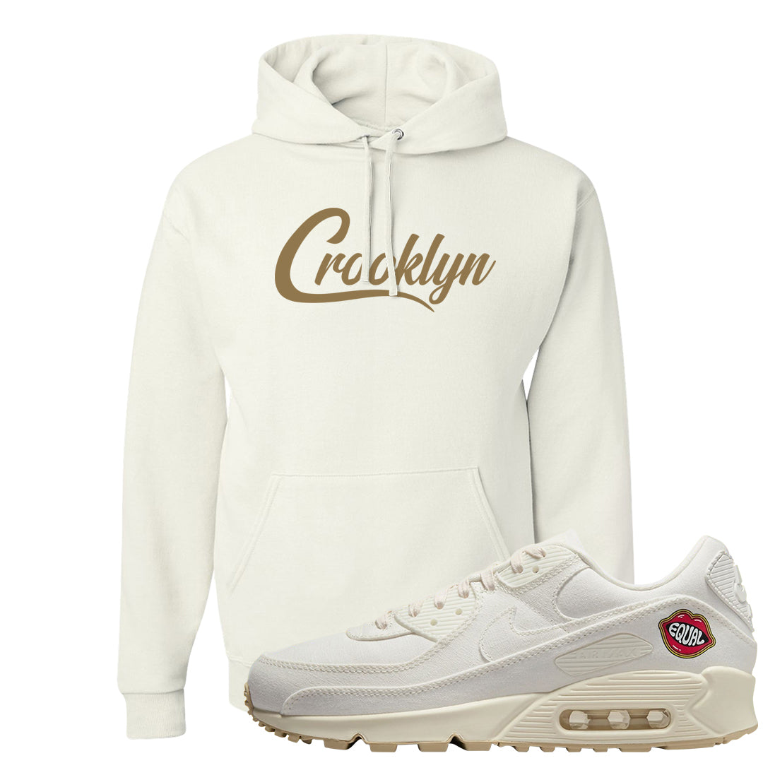 The Future Is Equal 90s Hoodie | Crooklyn, White