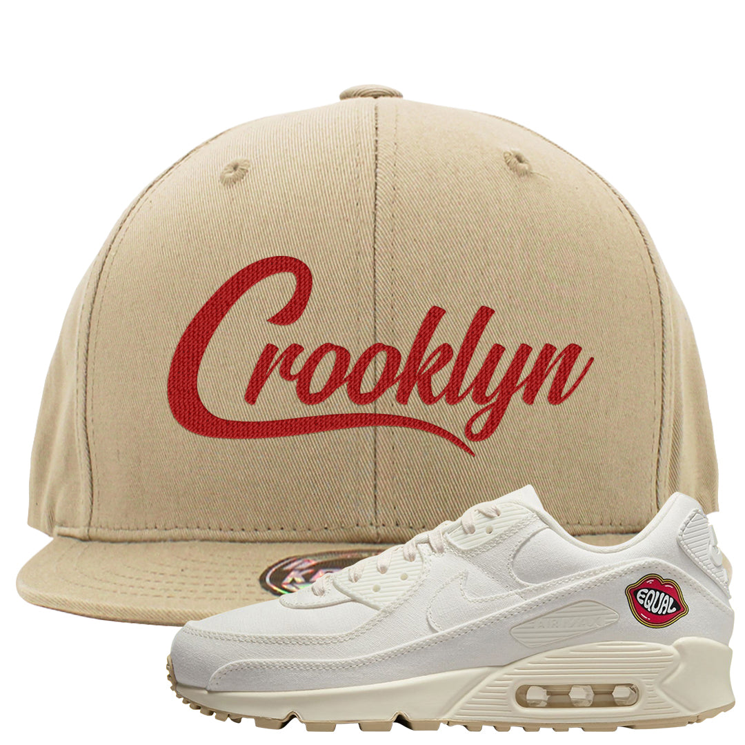 The Future Is Equal 90s Snapback Hat | Crooklyn, Khaki