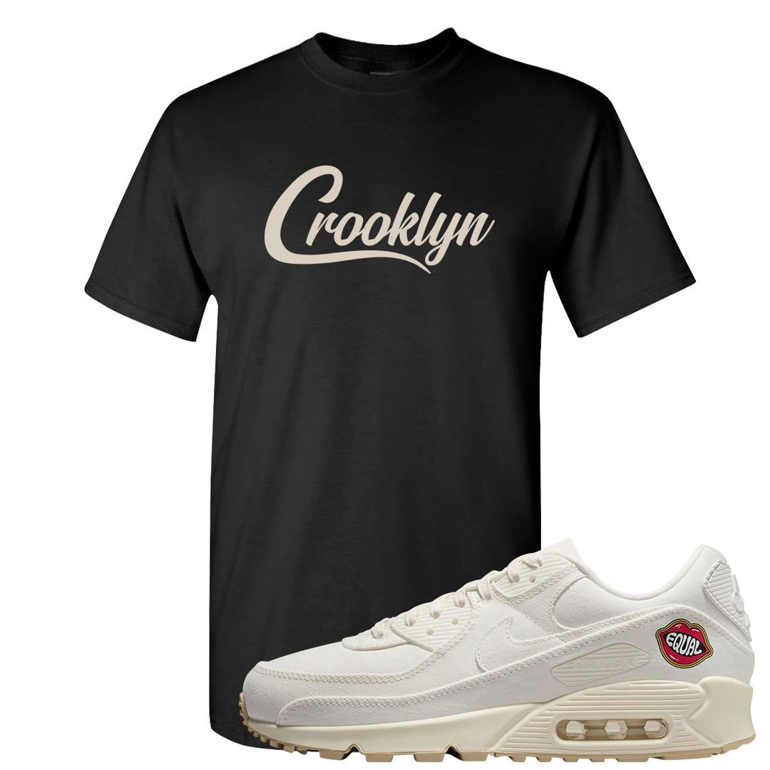 The Future Is Equal 90s T Shirt | Crooklyn, Black