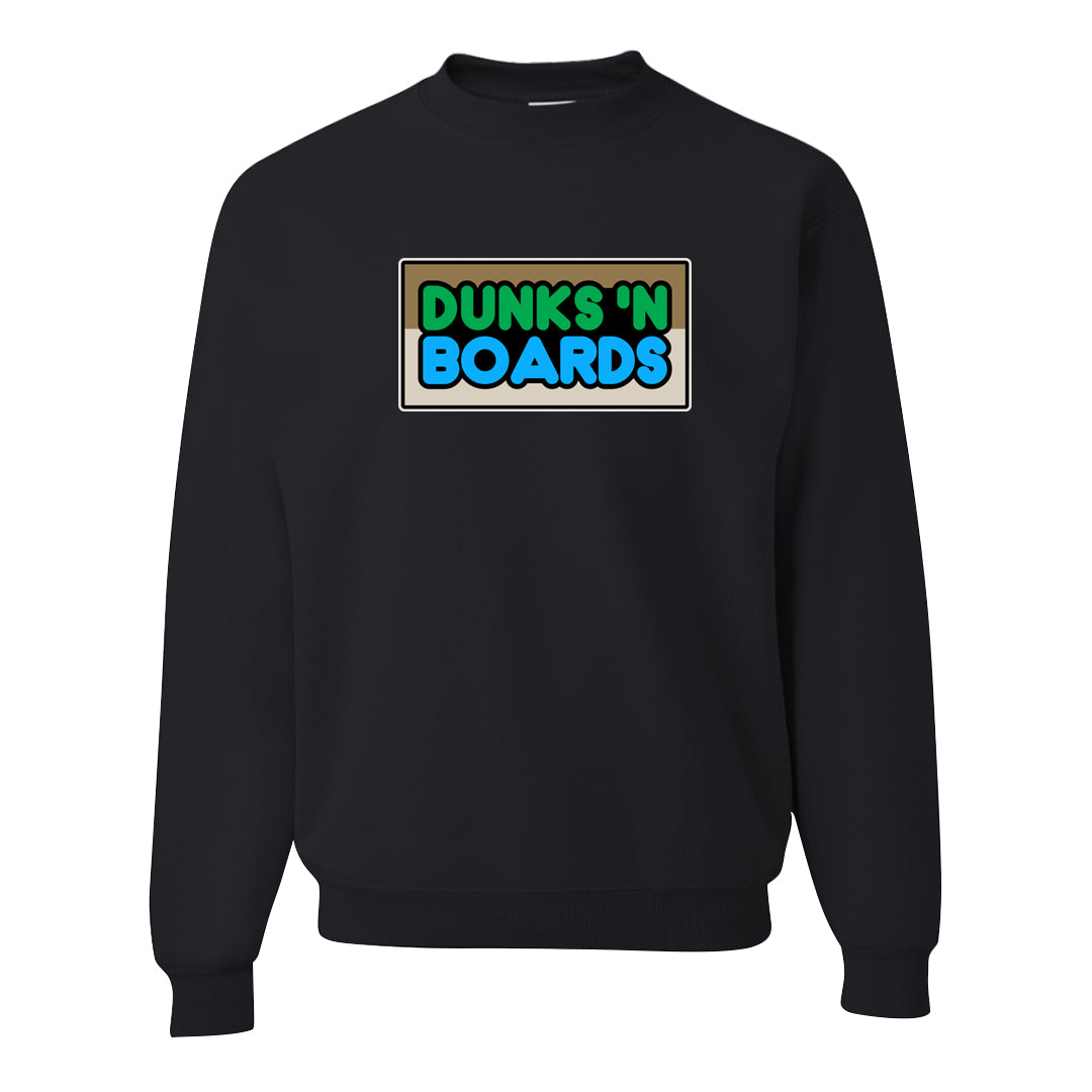 The Future Is Equal 90s Crewneck Sweatshirt | Dunks N Boards, Black