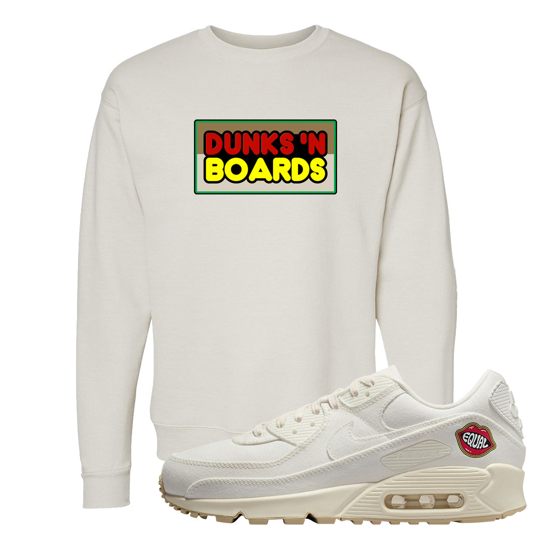 The Future Is Equal 90s Crewneck Sweatshirt | Dunks N Boards, Sand