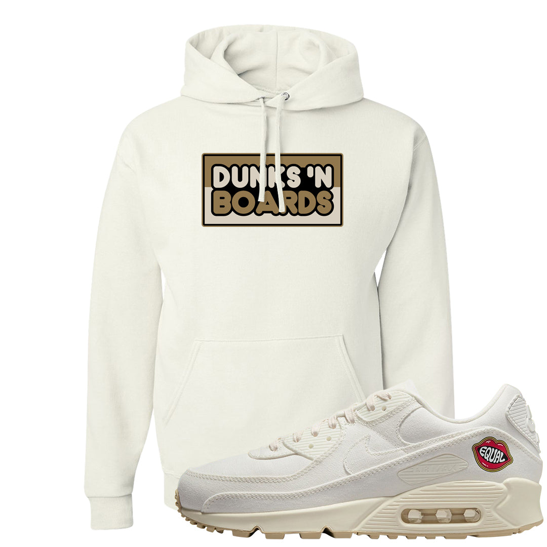The Future Is Equal 90s Hoodie | Dunks N Boards, White