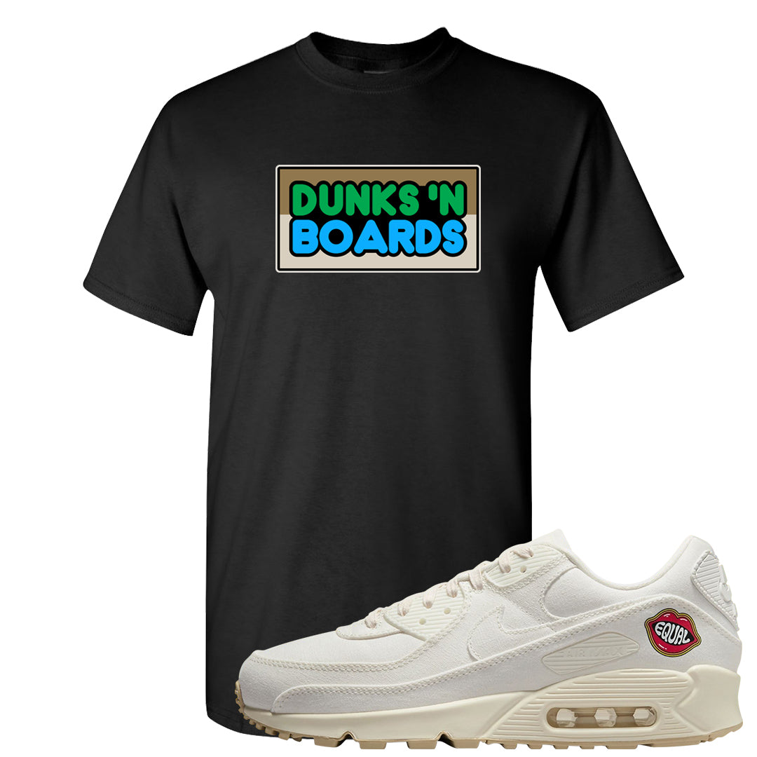 The Future Is Equal 90s T Shirt | Dunks N Boards, Black
