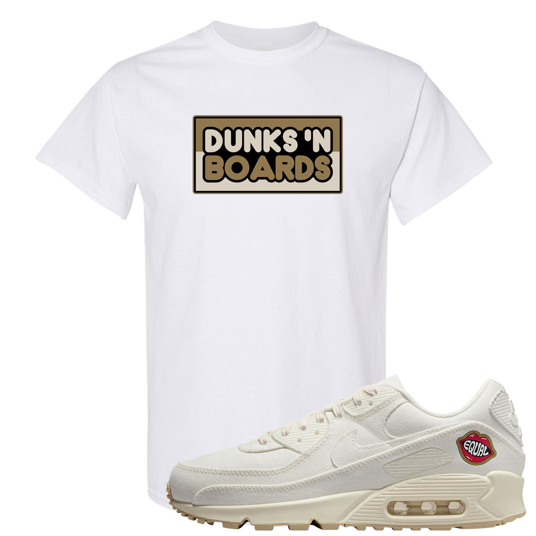The Future Is Equal 90s T Shirt | Dunks N Boards, White