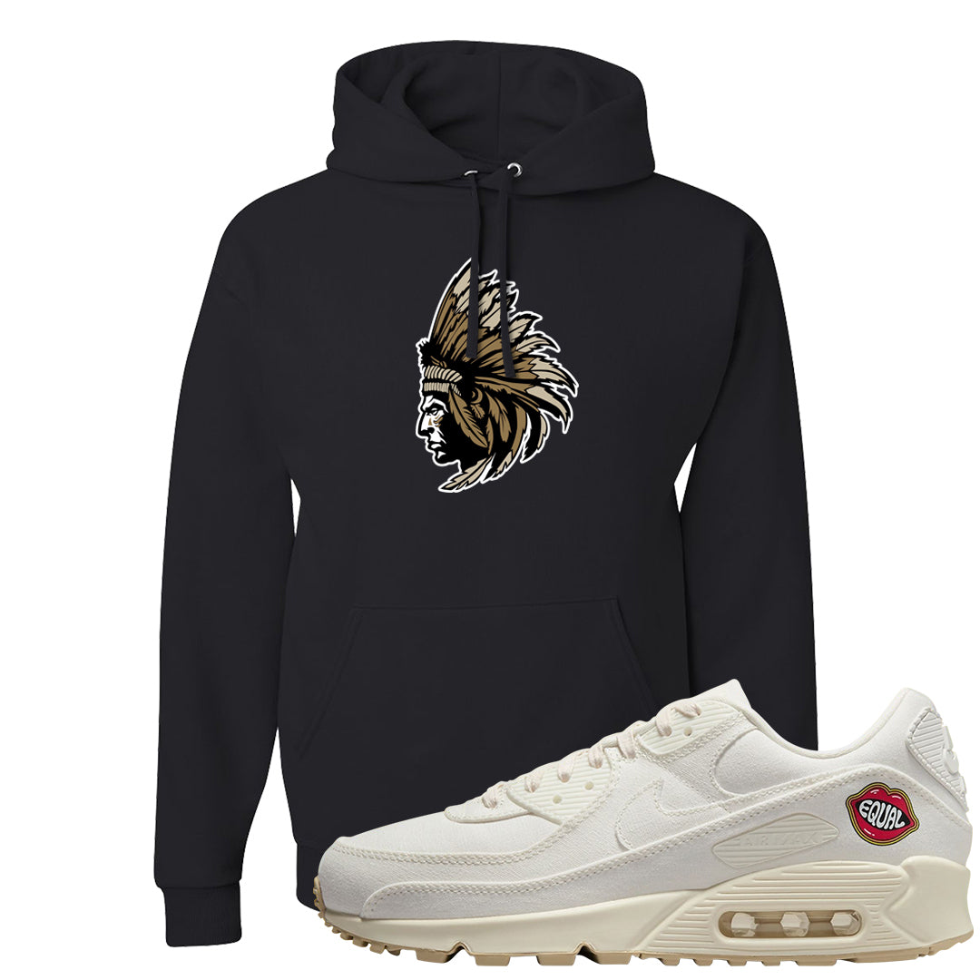 The Future Is Equal 90s Hoodie | Indian Chief, Black