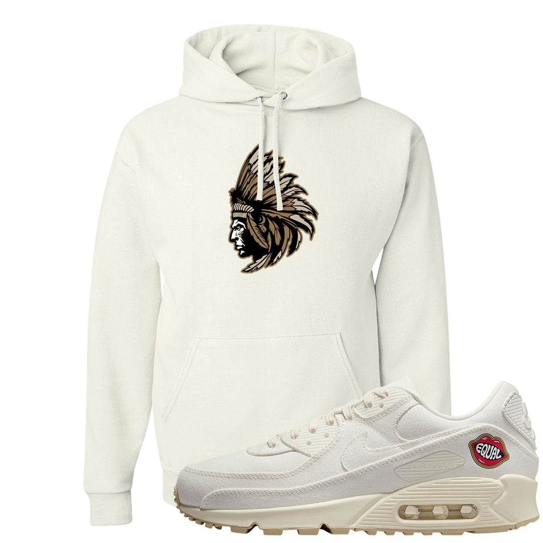 The Future Is Equal 90s Hoodie | Indian Chief, White